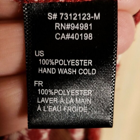 Forever 21 Womens Maroon Sleeveless High Neck Semi Sheer Blouse Small - Picture 6 of 6